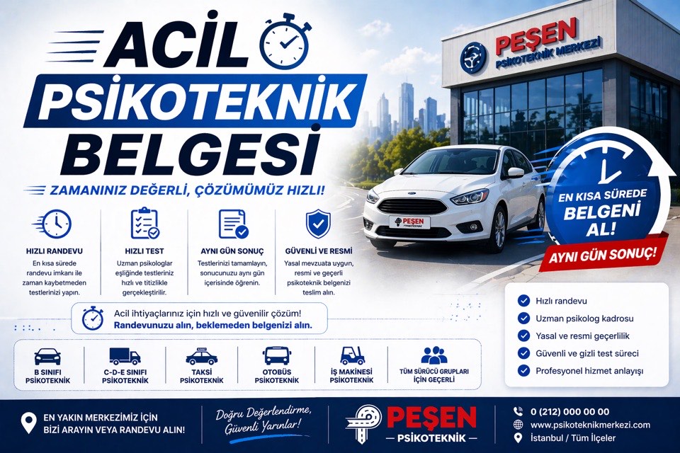 Acil Psikoteknik Belgesi